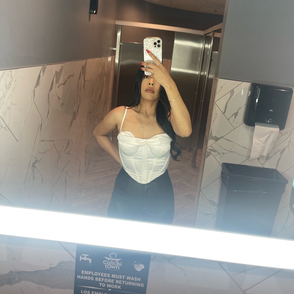Satin Crop Top